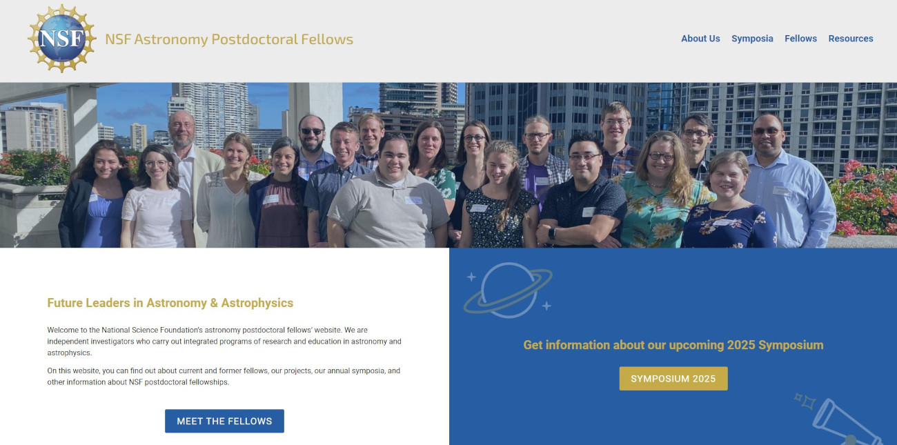 NSF Astro Fellows Website